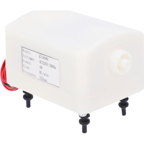 Mini pompe à air ZYA680, ultra-silencieuse, 4 W, 6-8 L/min, 15-25 kPa, pompe électrique AC/DC, 220 V (1/5)
