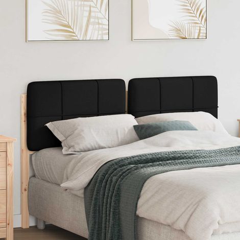 vidaXL Tête de lit capitonnée Marron et Noir 160 cm Pin massif