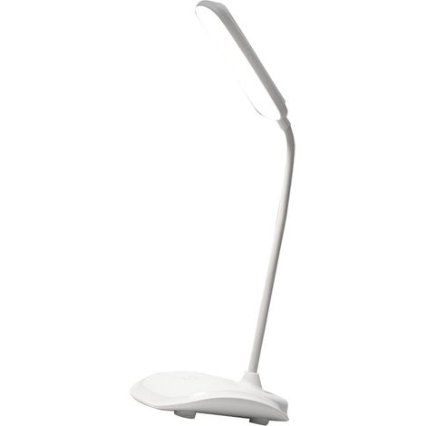 Berührungsempfindliche LED-Schreibtischlampe, drei Farbtemperatureinstellungen, dimmbar, USB-Ladeanschluss, weiß (1/5)