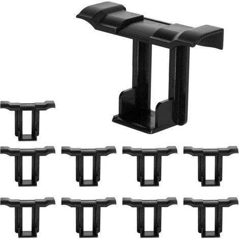 10pcs 30mm Solar Panel Water Drainage Clips Photovoltaic Panel Stagnant Water Mud Removal Clip (1/3)