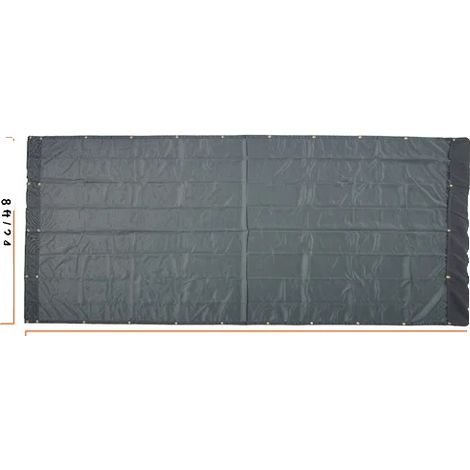 Bâche pour camion benne, enduite de PVC, bords renforcés, 8 x 18 ft (1/2)