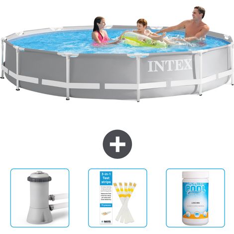 Intex Piscina Prism Frame Redonda - 366x76 cm - 6-piezas  SCB73 (1/5)