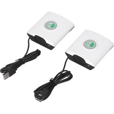 Sonnette audio bidirectionnelle, interphone sans fil intelligent à longue portée, son clair et puissant pour la sécurité de la maison et du bureau, blanc (1/5)