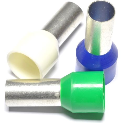 Guaina terminale per cavi isolata TI 1,5 mm²/10 mm nera stagnata TI1.5L10 /100 pezzi/