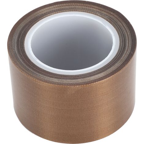Ruban adhésif en tissu de verre PTFE de 10 m (32,8 pi) résistant aux hautes températures, isolant pour emballage alimentaire sous vide, 0,13 x 38 mm (0,01 x 1,5 po). (1/5)