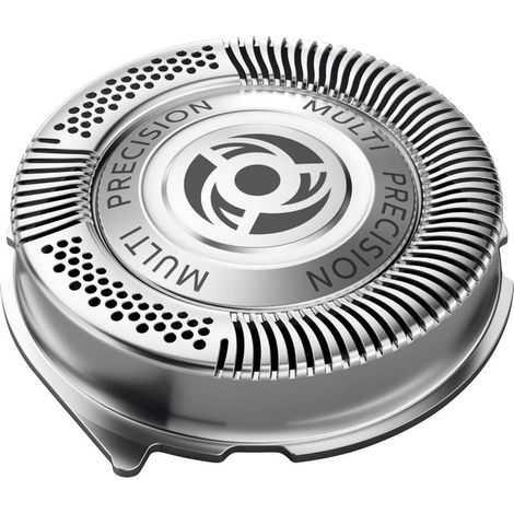 Têtes de rasoir Philips compatibles séries 5000 et Aqua Touch, lot de 3 argent, technologie MultiPrecision, remplacement 2 ans (1/5)