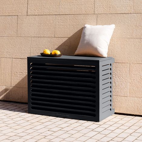 Cache climatiseur aluminium 2 mm – Dimensions 89 x 46 x 68 cm – Protection contre intempéries et nuisibles – Circulation d'air optimale (1/5)