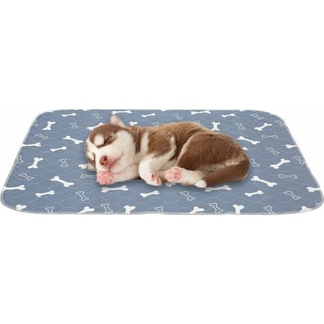 Lot de 2 Tapis educateur pour Chien et Chiot, Tapis propreté pour Animaux, lavables,Réutilisables,Super Absorbant, Pee Pad Anti-fuites,Antidérapants, alèse pour Chat et Chien-S-Gris-2 pièces (1/5)