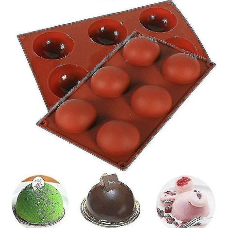 Halbkugelförmige Silikonform für Schokolade – Schokoladenform zur Herstellung von Pralinen zum Valentinstag (1/5)