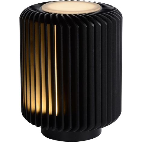 Lucide TURBIN Lampe de table Diam. 10,6 cm LED 1x5W 3000K Noir
