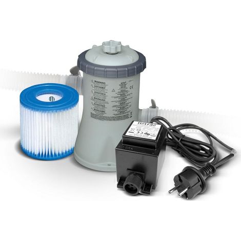 Poolfilterpumpe transformator 12v 1250 lh intex 28602gs