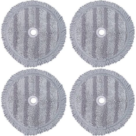 Packung mit 4 Ersatz-Mikrofasertüchern, kompatibel mit dem Dampfmopp-Staubsauger A9. (1/5)