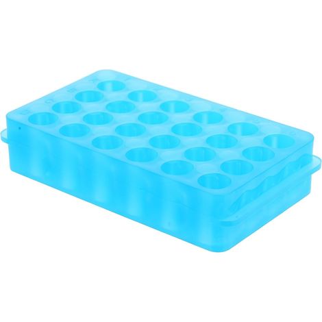 Support de Tubes à Essai Double Face en Plastique Bleu Résistant aux Environnements Chimiques, Organiseur de Tubes pour Laboratoire Espace Optimisé (1/5)