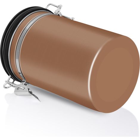 Boîte de Rangement Café Airtight Inox Noir Grande Cuisine (1.8L Doré) (1/5)