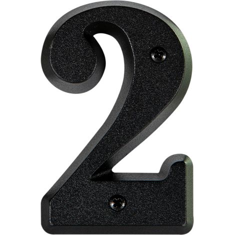CENTRALE BRICO Chiffre 2 en zamak mat H.8 x l.4.5 cm (1/5)