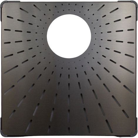 CARESSI Bodengitter für "Small Rim/MX" CABRSR40GM. Gun Metal (PVD) (1/2)