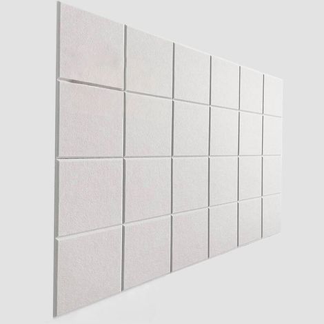 Dalles feutre insonorisantes 30x30cm pour murs portes plafonds lot de 12 (1/5)