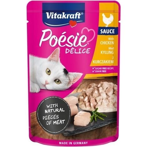 Vitakraft Poésie Délice Nourriture humide pour chat au poulet 85 g