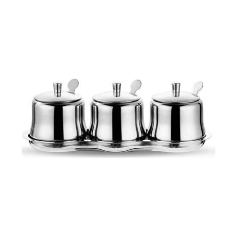 304 Stainless Steel Spice, Sauce and Condiment Jar Set for Kitchen (1/4)