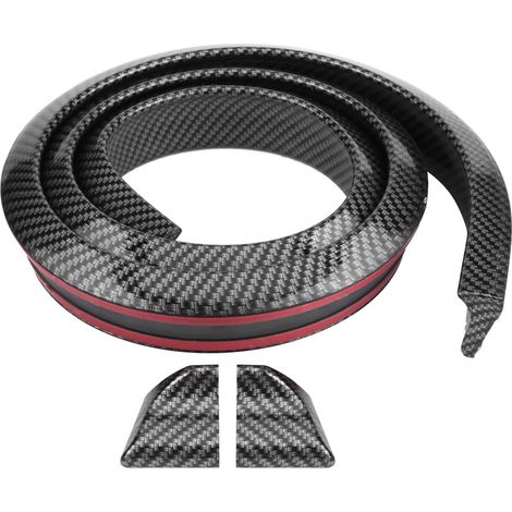 1,5 m Heckspoiler aus Kohlefaser, flexible Gummispoilerlippe, Stoßstangenschutz, Autokleber, Dachzierleiste. (1/5)