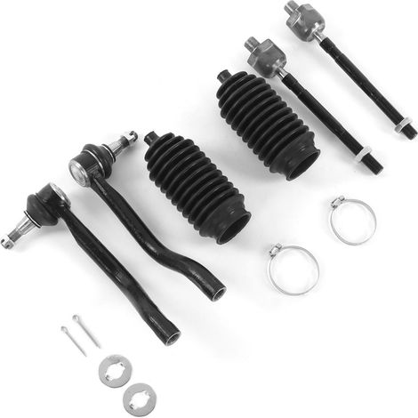 6 pièces rotules de direction avant intérieures et extérieures EV800356 compatibles Honda Civic 1992-1995 tous modèles (1/5)