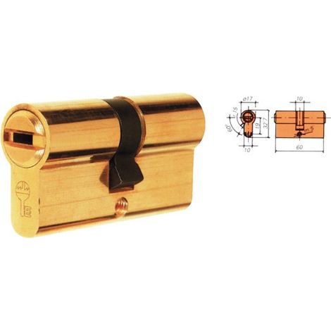 CILINDRO DS10 LATON LLAVE PUNTOS