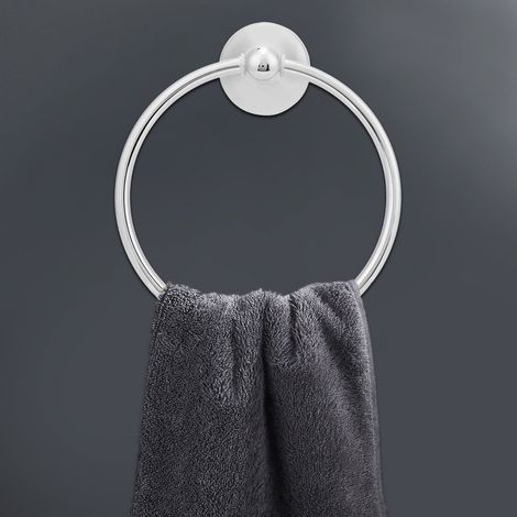 Handtuchring aus Edelstahl, verschleißfest, rostfrei, runder Handtuchhalter für Badezimmer (1/5)