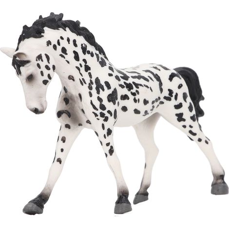 Figurine cheval PVC réaliste 13cm décoration intérieure extérieure résistante à la décoloration détail soigné (1/5)