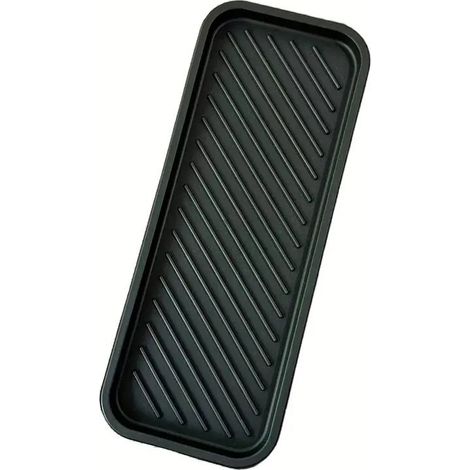 Tapis égouttoir noir 22,8×9cm, lot de 2 (1/4)