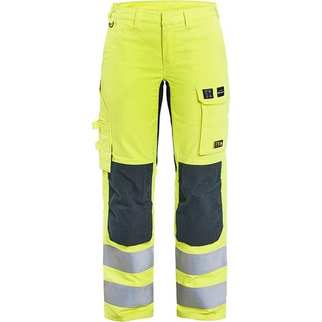 Pantalon de travail multinormes inhérent stretch femme 7191 - Jaune fluo/Marine L - FR(44) - SE(C42) - Standards