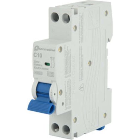 INTERRUTTORE MAGNETOTERMICO 10A 6KA 1P+N 4,5KA