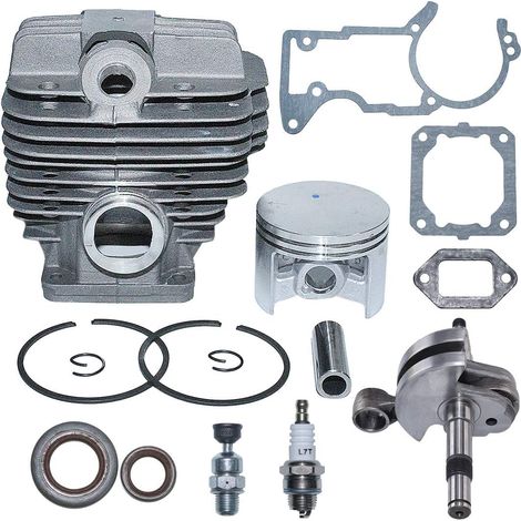 Joint d'huile de vilebrequin de cylindre 52mm Kit de piston compatible Stihl MS440 044 Tronçonneuse Remplace 1128 020 1227,1128 030 0406 (1/5)