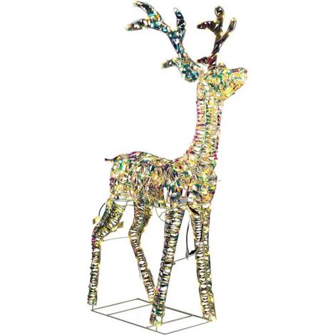 Konstsmide 4572-000 Divers décos de noël renne blanc chaud LED multicouleur (pastel) (1/4)
