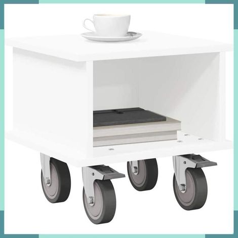 Meuble TV - 891048 - Blanc - Bois d'ingénierie - 37 x 35 x 35 cm (1/5)
