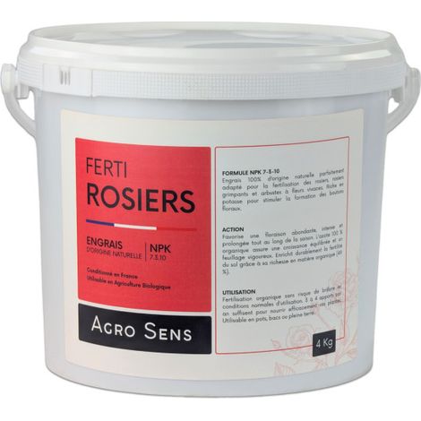Ferti Rosiers - Engrais pour rosiers et plantes fleuries - Seau 4 kg (1/5)
