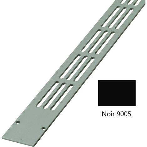 Grille plate 488 - Mortaise : 230X21 - Longueur : 275 - Hauteur : 30 - Teinte : Noir - RENSON