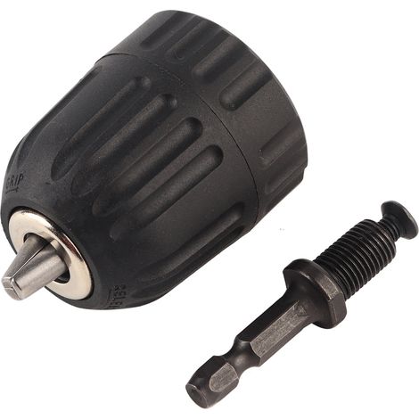 Mandrin de perçage sans clé 3/824UNF 0,810 mm avec adaptateur de tige hexagonale 1/4'' (1/5)