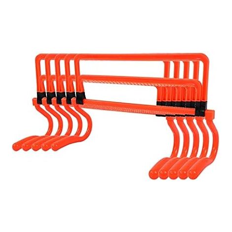 5 Pieces Football Training Hedge Adjustable Speed Hurdles Speed Agility Training Hedges for Football Training Speed Training Equipment (1/5)