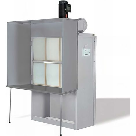 Cabine de finition 5760 m3/H – 3000 W – 400 V – Filtration haute capacité pour vernissage sans poussière – Indicateur de colmatage des filtres – Holzprofi