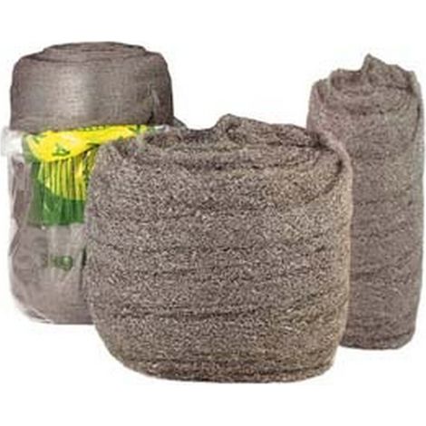 10KG LANA ACCIAIO - grossa nazionale - conf.4 rotoli da Kg.2,5