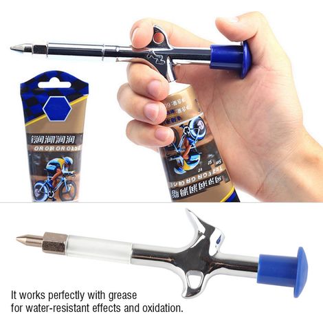 Pistolet à graisse pour roulements VTT - Lubrificateur pour entretien vélo tout-terrain