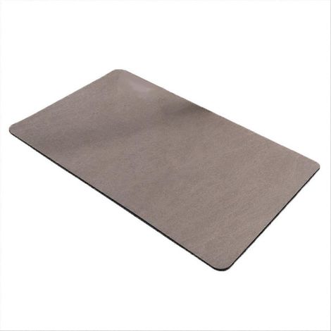 Tapis de salle de bain lavables, passant sous la porte, marron, taille S (1/5)