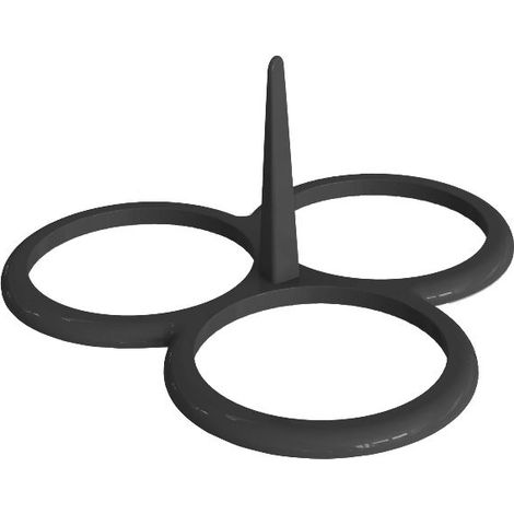 Moule 3 blinis 100 % silicone pour poêles de 24 cm