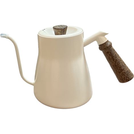 1 cafetière à filtre, bec verseur col de cygne, acier inoxydable, poignée en bois, 850 ml, usage domestique et professionnel (1/5)
