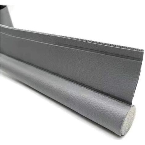 Bas de porte simple face de 96 cm avec bande d'étanchéité autocollante, bande coupe-vent pour éviter le bruit du froid, du vent et de la pluie (gris) (1/3)