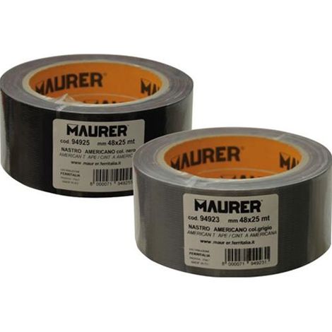 Nastro Universale Maurer Nero 50Mm 25Mt Impermeabile
