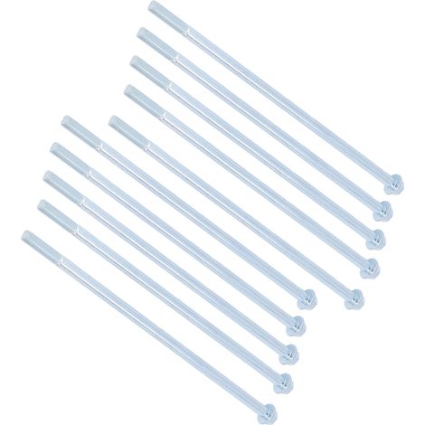 10 Pièces Boulon à Moitié Fileté Acier au Carbone Résistant Hexagone Allongé 10x285 (1/5)