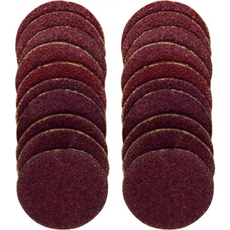 Lot de 20 disques abrasifs en corindon Ø 18 mm - Proxxon