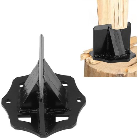 Mini fendeuse de bois carrée, fendeuse de bois portable, outil de coupe de bois pour le camping et les activités de plein air, hache. (1/5)