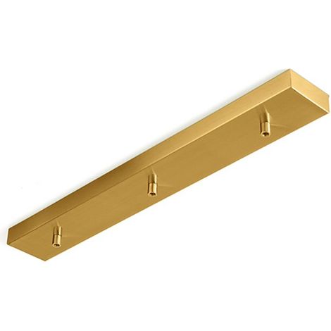 Rosone Multicavo 3 Fori In Metallo Ottone Brunito L60Cm